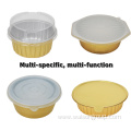 Gold Round takeaway food Aluminium Foil Container
